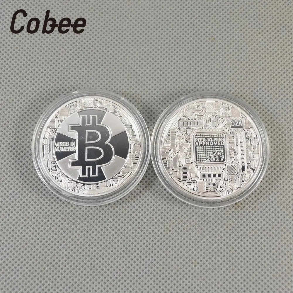 Cobee Биткоин монета памятная Сувенир Монета позолоченная Медь Металл диаметр 40 мм