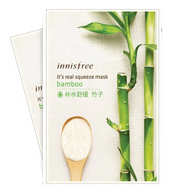 Innisfree это настоящая сжимающая маска увлажняющая масляно-контрольный лист против