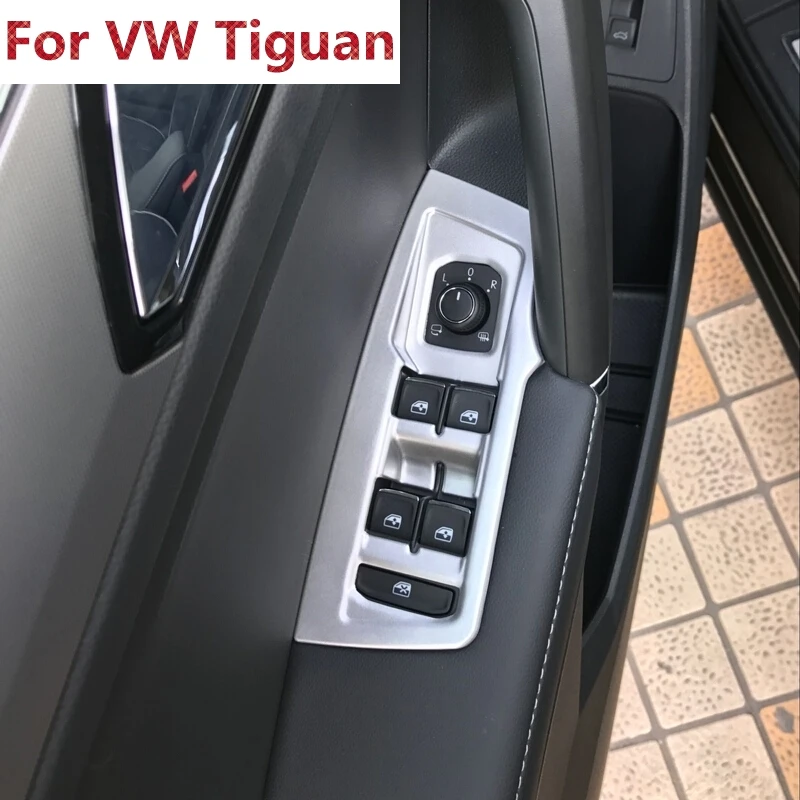 Внутренняя крышка окна двери для Volkswagen Tiguan второго поколения 2017 2018 ABS матовая