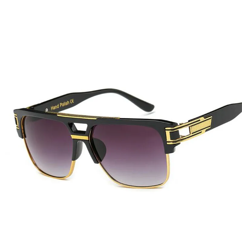 

ZXTREE Brand Fashion Designer Oversized Sunglasses Men Metal Frame Square Luxury Women Mirror Sun glasses UV400 Frame Shades Y9