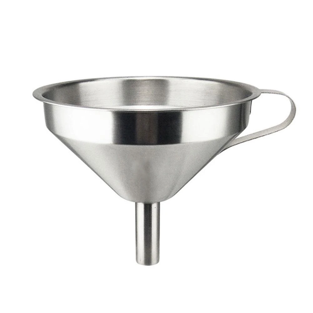 

11/13/15cm With Handle 304 Stainless Steel Kitchen Funnel Removable Strainer Filter Food Cooking Oil/Wine transferring liquid
