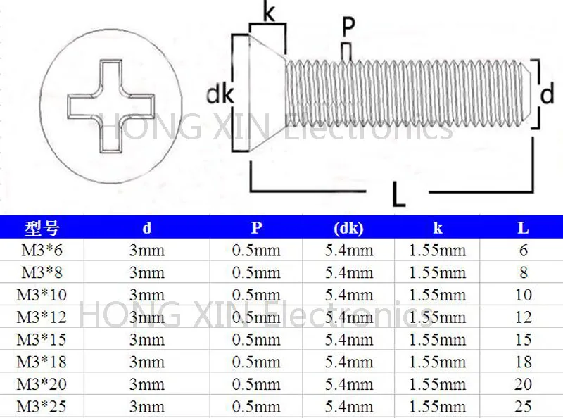 M3 * 6 черный 1 шт. нейлоновый винт Phillips с потайной плоской головкой мм пластиковый