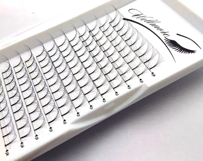 Wholesale price 2D/3D/4D/5D/6D Russian Volume Eyelashes Extension Short Stem Pre made Fans Lash Eyelash Individual Extensions | Красота и