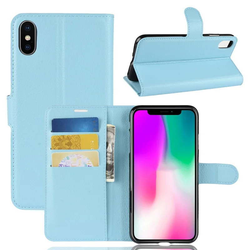 Чехол-книжка для iphone XR роскошный кожаный чехол-бумажник XS Max чехол с защитой от