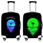 Эластичные багажные Защитные Чехлы 18-32 чехол для чемодана Защитный Чехол чемодан Чехлы для путешествий xl аксессуары фламинго