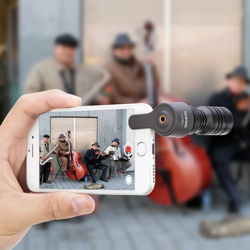 Saramonic SamrtMic 3 5 мм разъем типа C для освещения видео аудио микрофон DSLR iPhone Andriod