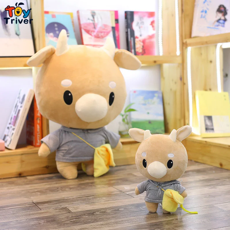 Kawaii Плюшевые игрушки Бык Корова плюшевые мягкие животные куклы Дети Мальчики