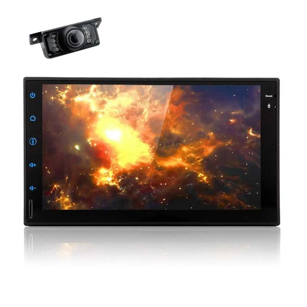 2 Din сенсорный экран Andorid 6 0 Bluetooth Handsfree Вызов ЖК монитор USB/Micro AM FM радио RCA AUX вход