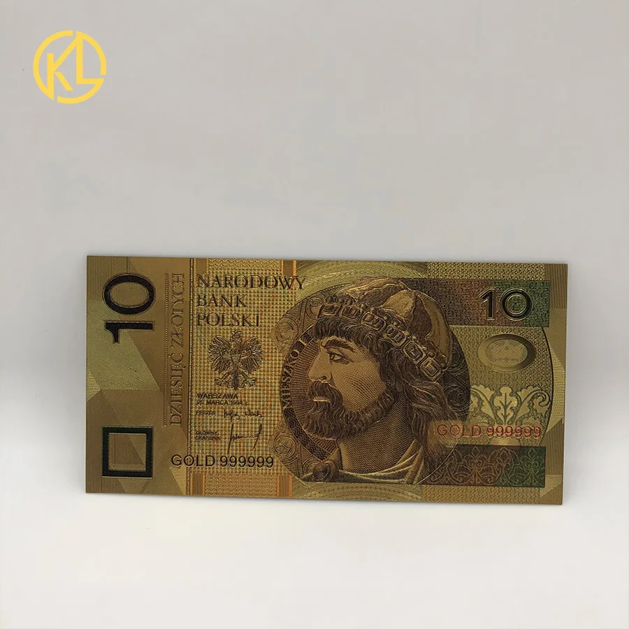 Лидер продаж 8 видов конструкций Цветной золото Фольга лак Банкноты набор 50 100 200