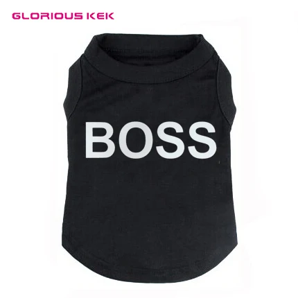 Великолепная наклейка однотонные футболки с собакой черная футболка жилет