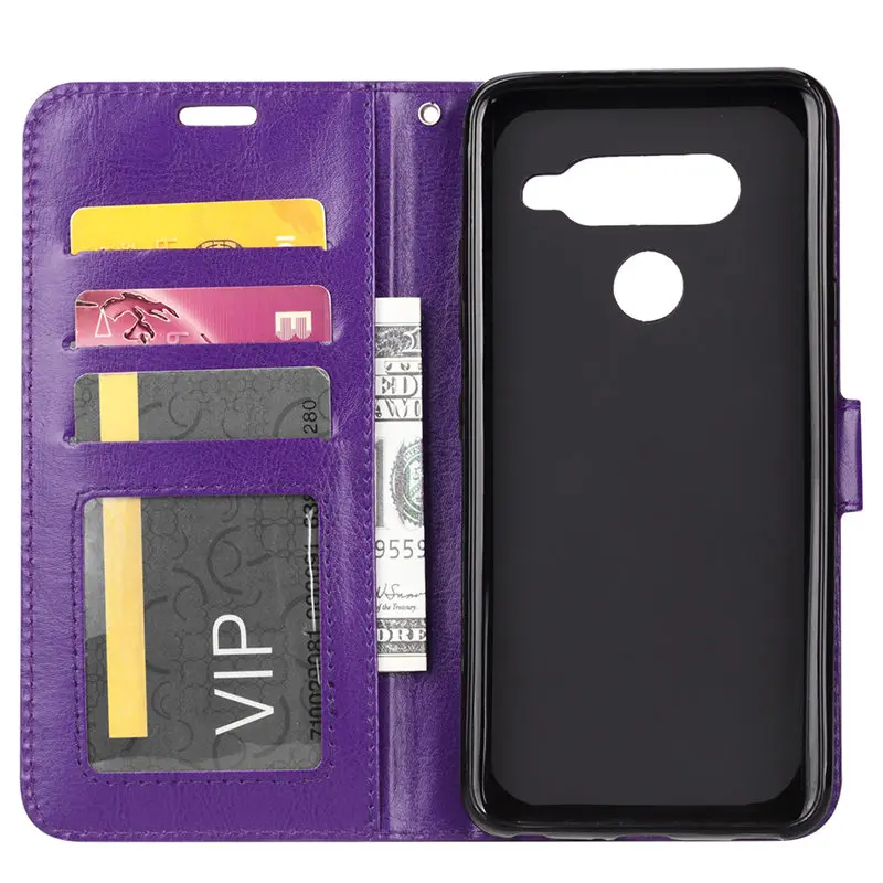 Роскошный кожаный флип чехол для LG G3 G4 sstylus G5 G6 G7 thinq V20 V30 V40 Stylo 4 3 2 Plus X Мощность