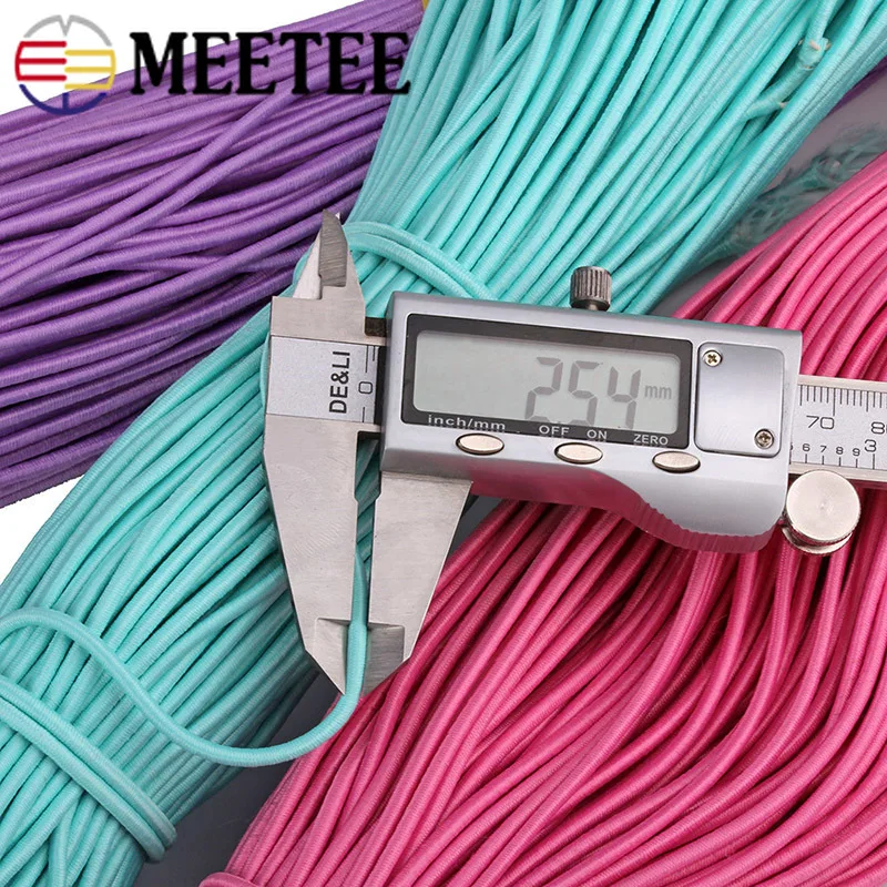 95Meters 2.5mm Eco-Friendly Elastic Cord Sewing Bands Rope Round Stretch Rubber Ropes For Hair Bow Garment Tag DIY Craft | Дом и сад