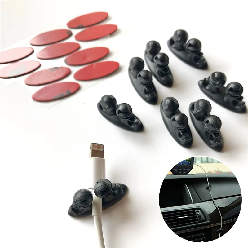 

8pcs Car Wire Clip Stickers for Toyota Prius Levin Crown Avensis Previa FJ Cruiser Venza Sienna Alphard ZELAS Tundra