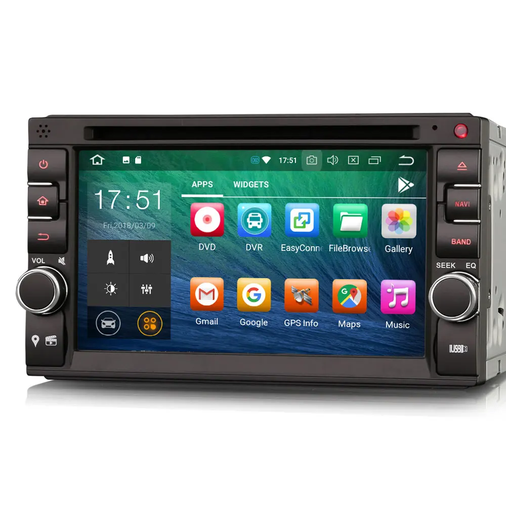 Автомобильный DVD проигрыватель Oreo OS 6 2 дюймов Android 8 0 мультимедийная система с GPS