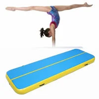 Mini Size Gymnastic Mat On Sale 1*1M/2*1M Inflatable Air Track/Air Floor/Bouncing Mat/Tumbling Track Mat With Air Pump Yoga Mat