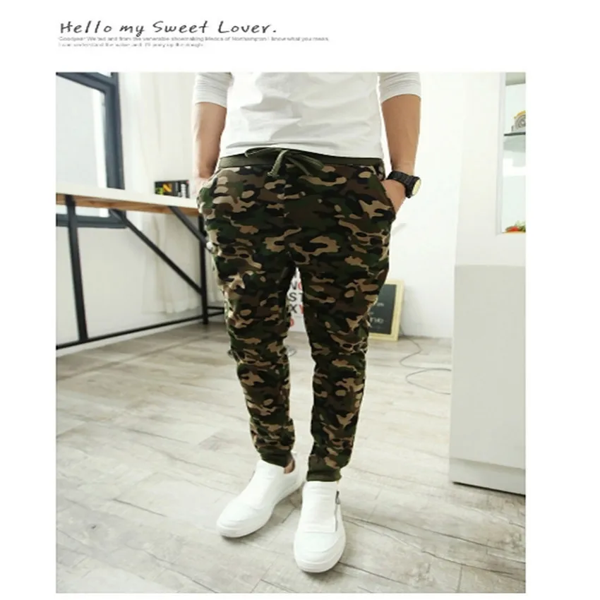 Мужские брюки на открытом воздухе камуфляж гарем военные хип хоп мужские бегунов