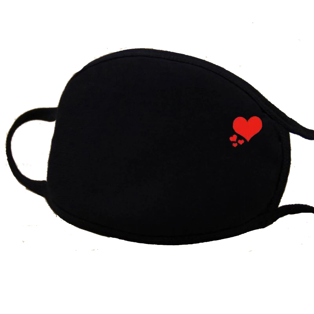 1 PC Unisex Black Mask Anti Dust Cotton Mouth Reusable Dustproof PM2.5 Pollution Half Cartoon Breathable Face | Красота и здоровье