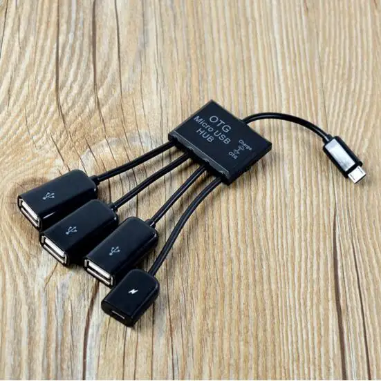 Хит 4 Порты и разъёмы 3 в 1 Micro USB Мощность зарядки OTG Hub Кабель адаптер конвертер