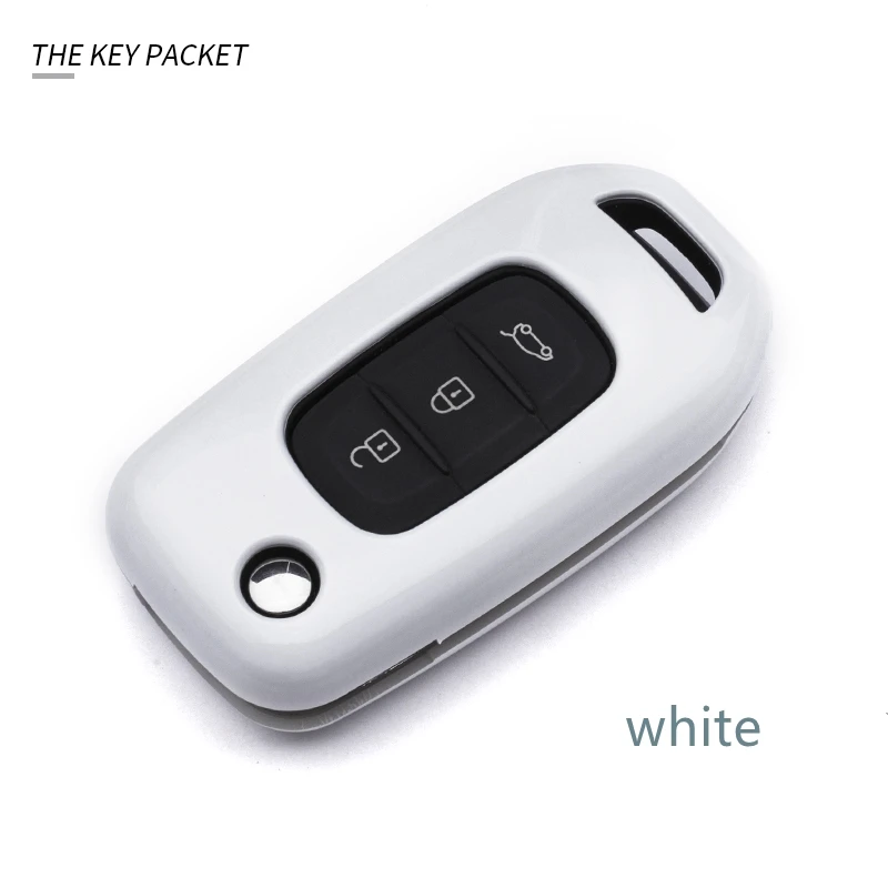 Автомобильный Стайлинг ABS чехол держатель для ключа Shell Renault Koleos 2017 Kadjar складной