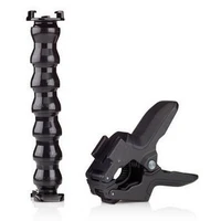 go pro accessories adjustable neck gopro camera jaws flex clamp mount flexible tripod for gopro hero 8 7 6 5 camera accessories