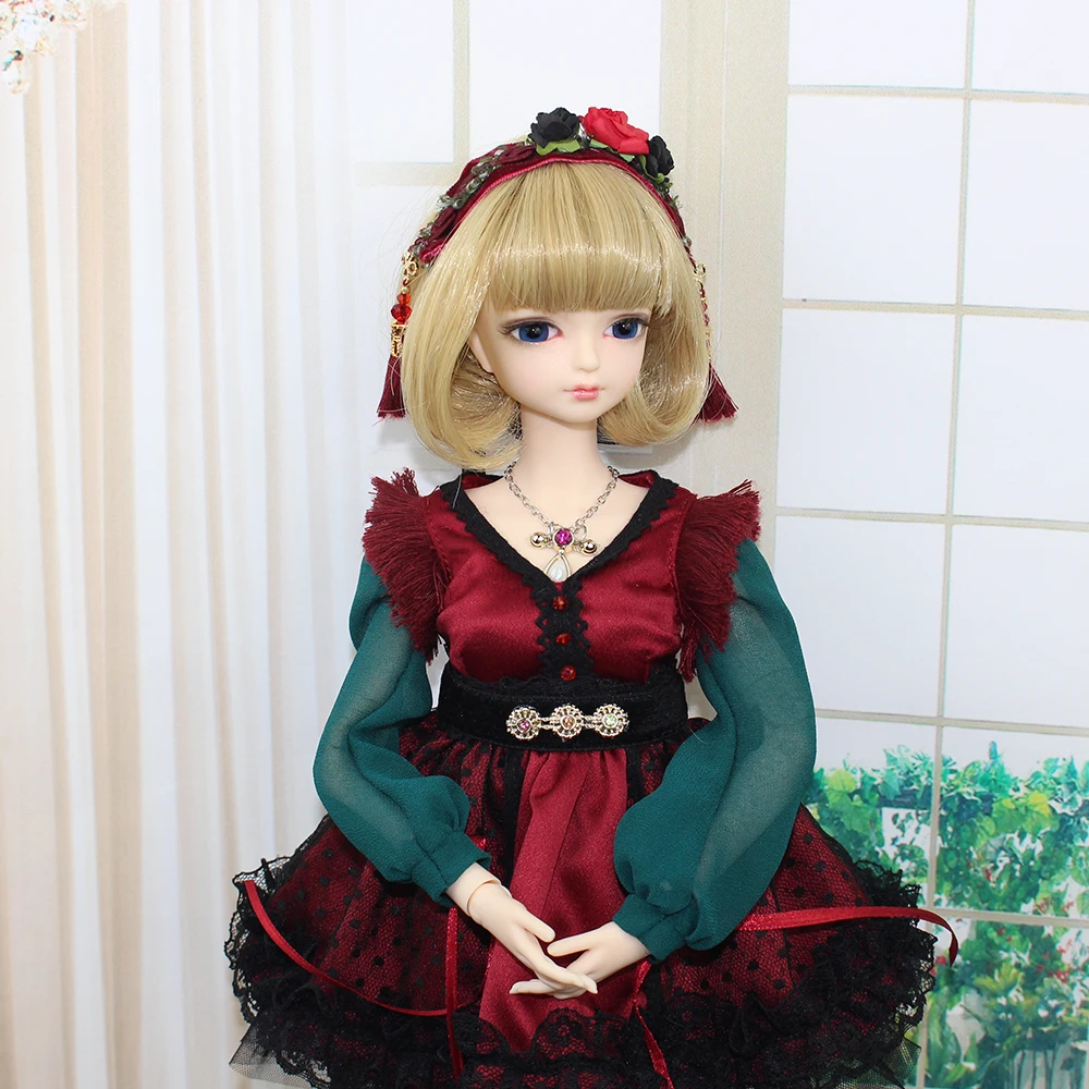 MMGIRL BJD fortune days 1/4 45 см с/без одежды с короткими светлыми волнистыми волосами и