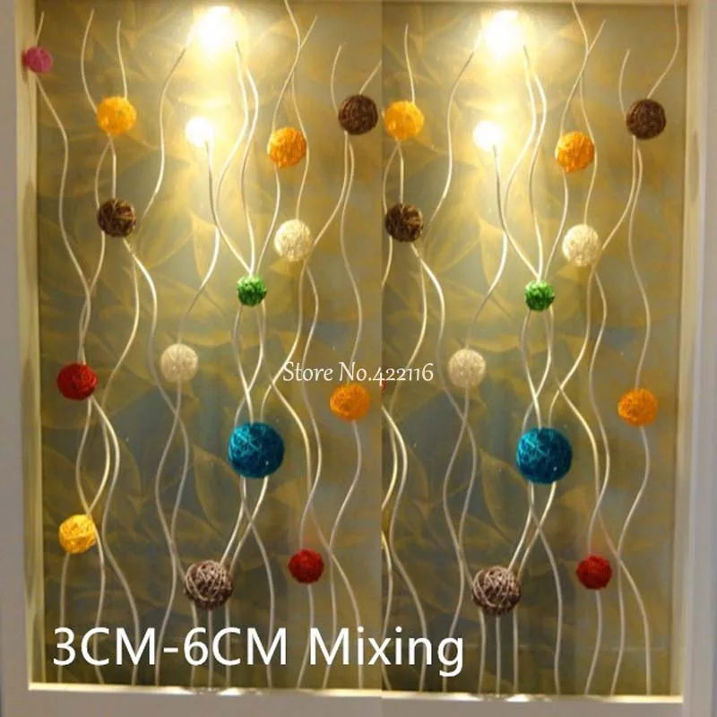 Гирлянда с ротанговыми шариками светодиодный светильник 5 м 20 дюймов|20 light|fairy