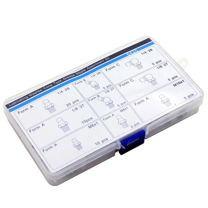 Смазочные соски конусного типа ассортимент смазочных сосков 70 штук|assortment|conecone