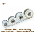Натяжной шкив Powge 30 зубьев MXL пассивный шкив Диаметр 3456 мм подходит для ремня ГРМ MXL 30 T 30 зубьев MXL натяжной шкив 30-MXL