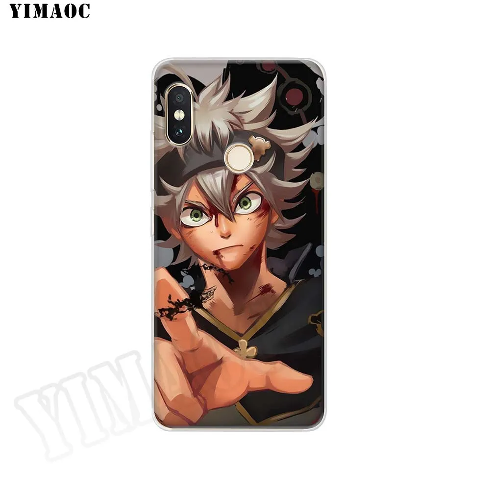 Мягкий силиконовый чехол YIMAOC Manga Anime с черным клевером для POCOPHONE F1 Xiaomi Redmi Note 6 7 Pro 6A