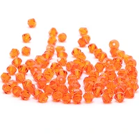 orange 4mm 100pc austria crystal bicone beads 5301 charm bead loose crystal beads jewelry accessories making s 39