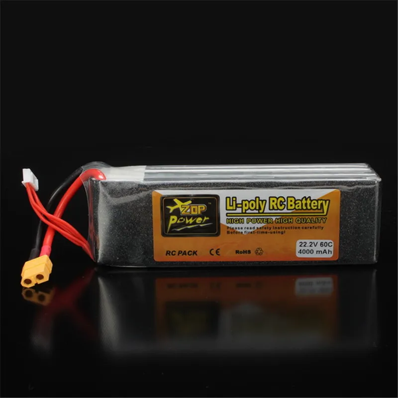 Original Rechargeable ZOP Power 22.2V 4000mAh 6S 60C Lipo Battery XT60 Plug | Игрушки и хобби