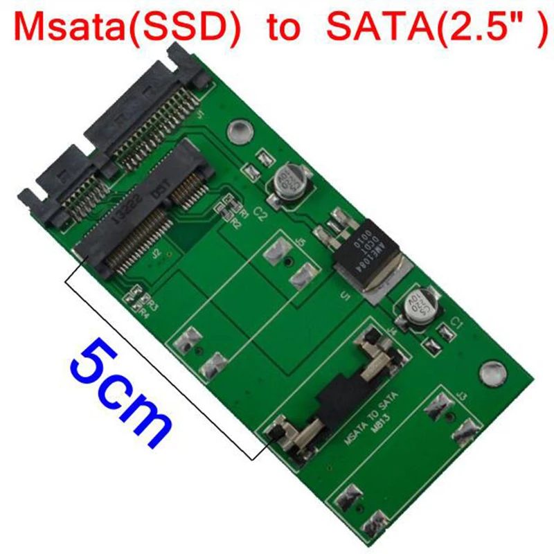2017 Новый mSATA SATA адаптер mini PCI E до 2 5 &quotSATA II SSD HDD 22 Pin жесткий диск конвертер|msata to