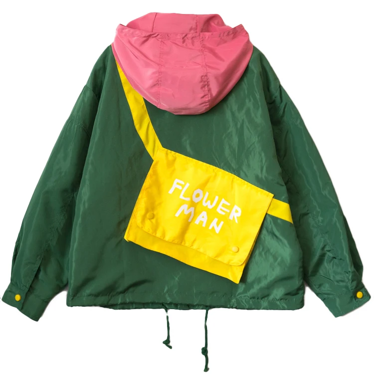 Модный дизайн женские новые базовые куртки с капюшоном длинным рукавом на молнии