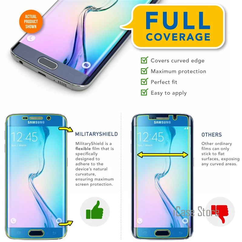 Cristal Vidrio Templado For Samsung Galaxy S7 / S7 Edge S7edge Tempered Glass Screen Protector Curved Coverage Full Cover Ecran images - 6