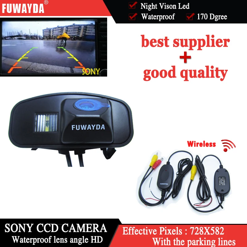 

FUWAYDA беспроводной для SONY CCD автомобильный вид сзади с направляющей линии навигации наборы камера для Honda CRV CR-V Odyssey подходит Jazz Elysion