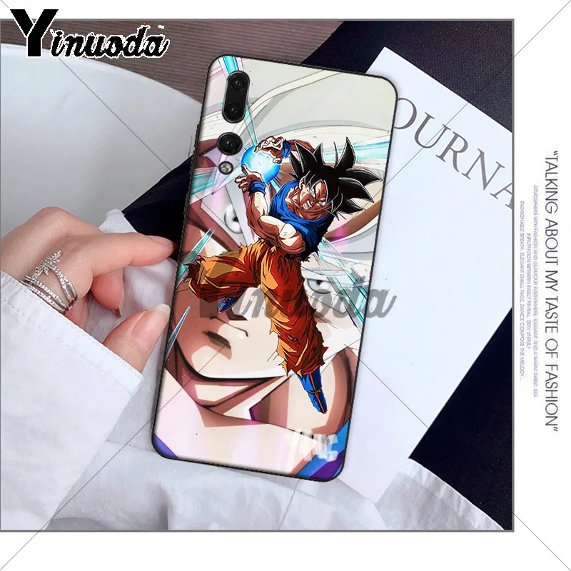 Yinuoda DRAGON BALL Z DBZ Goku ТПУ мягкий черный чехол для телефона Huawei P10 plus 20 pro P20 lite mate9 10 honor
