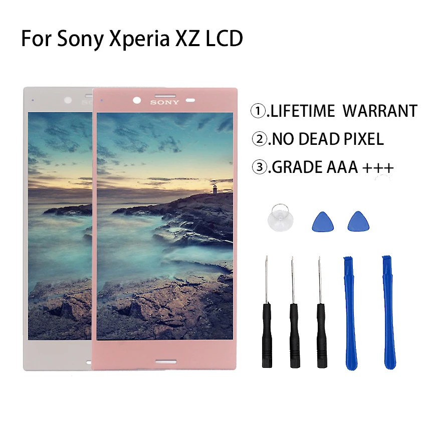 Для Sony Xperia XZ F8331 F8332 ЖК дисплей кодирующий преобразователь сенсорного экрана в