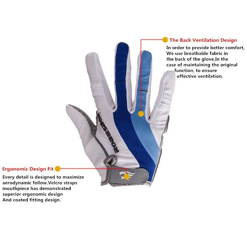 High Quality Winter Cycling Gloves For Man Woman Sports Full Finger Anti Slip Gel Pad Motorcycle MTB Road Bike Bicycle | Спорт и