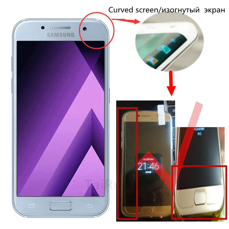 2.5D 0 26 мм 9H закаленное стекло для защиты экрана Samsung Galaxy A50 A30 A70 S7 S6 S5 S3 Mini S2 A8 2018 Plus