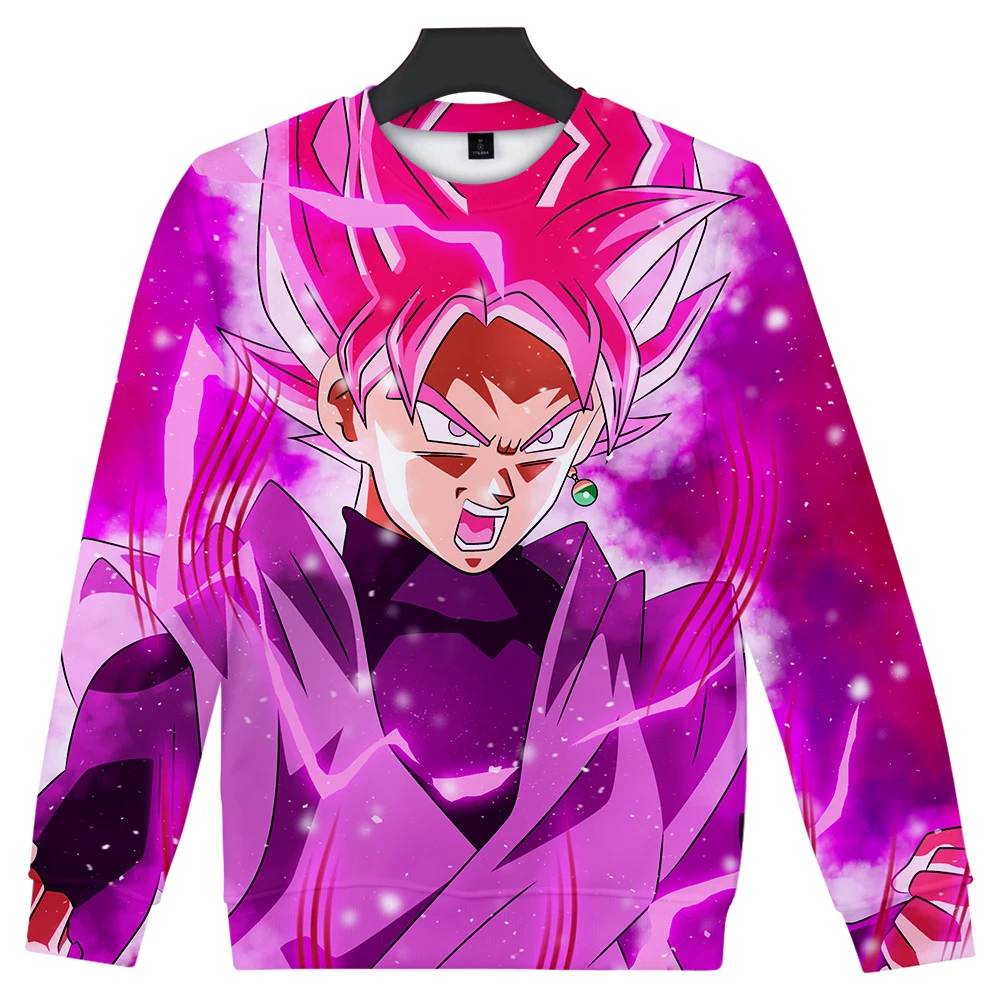 Lucky Friday Dragon Ball Super Saiyan Streetwear Hoodies men O-Neck Long Sleeve Cotton Harajuku Goku weatshirt Spring sweatshirt | Мужская