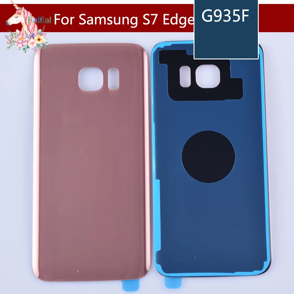 Крышка батарейного отсека для Samsung Galaxy S7 G930 G930F Edge G935 G935F|Корпусы и рамки мобильных