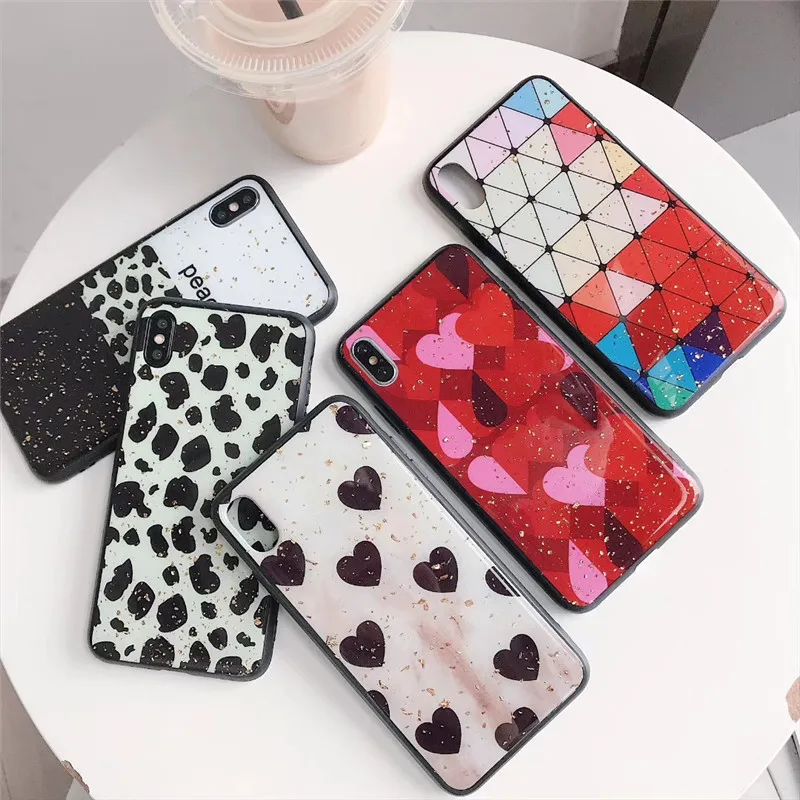 PDGB Прочный ТПУ чехол для Xiaomi Mi 9 SE 8 Lite Mix 2 2s 3 Redmi Note 7 5 6 Pro Global Gold Foil Блестящий