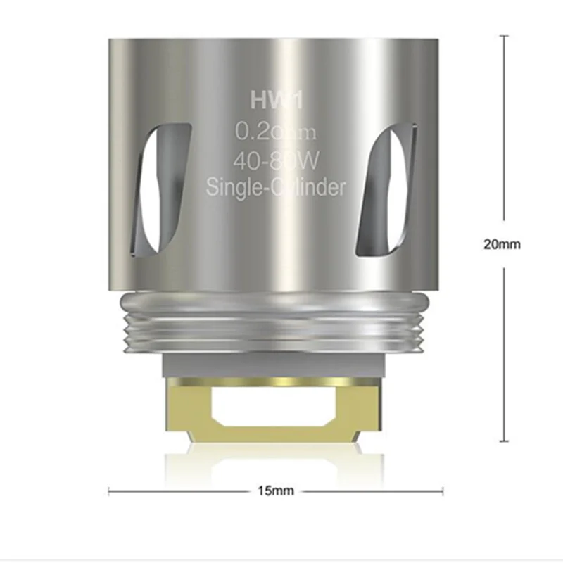Оригинальные катушки Eleaf HW HW1 50 шт./лот одна SS316L 0 2 Ом/HW2 двойной цилиндр 3 Ом головка