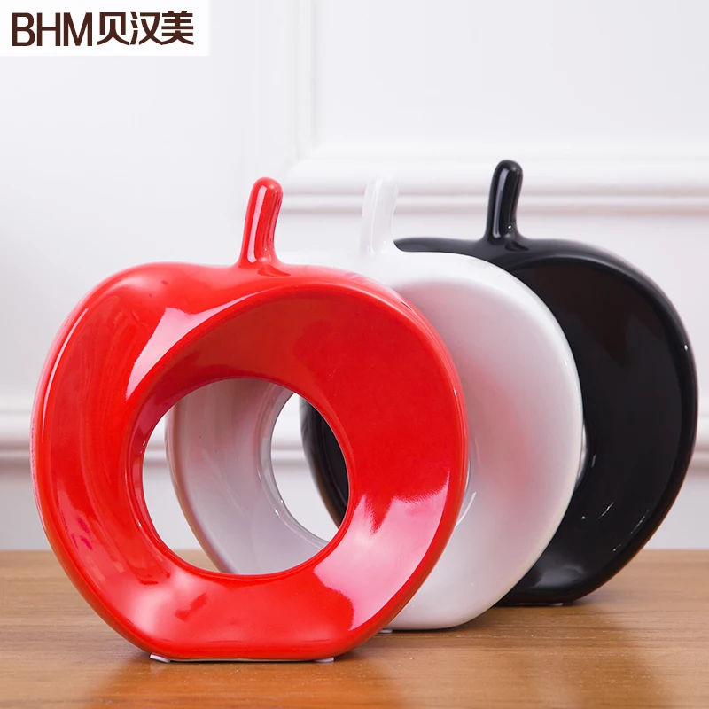 Керамические apple home decor ремесел украшения комнаты керамические милые фарфоровые