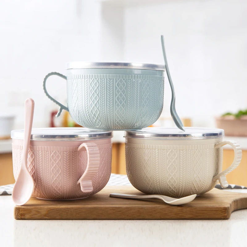 Большая миска из нержавеющей стали для быстрого приготовления риса с крышкой