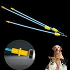 Катетер для инъекций спермы для собак, 5 шт., трубка для глубины осеменения матки, одноразовые трубки для домашних питомцев, оборудование для собак