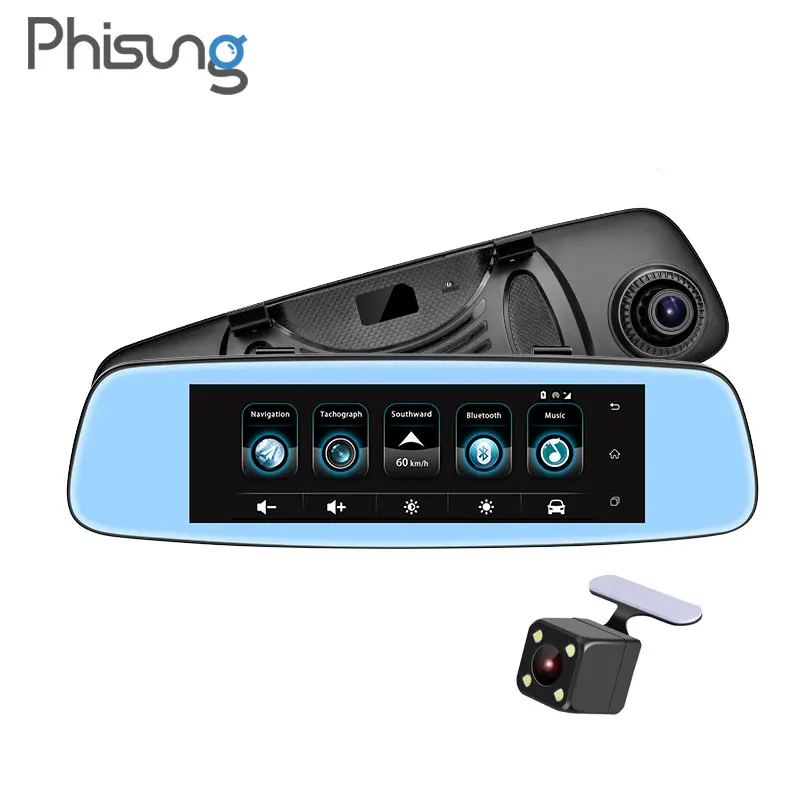 3G Автомобильное Зеркало DVR камера заднего вида регистратор FHD видео рекордер 7 84