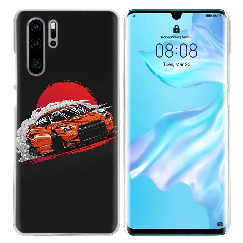 Классный чехол-комикс для спортивных автомобилей huawei P20 P30 P Smart Nova 4 3i P10 P9 P8 mate 10 20 lite Pro Mini жесткий чехол для телефона из ПК