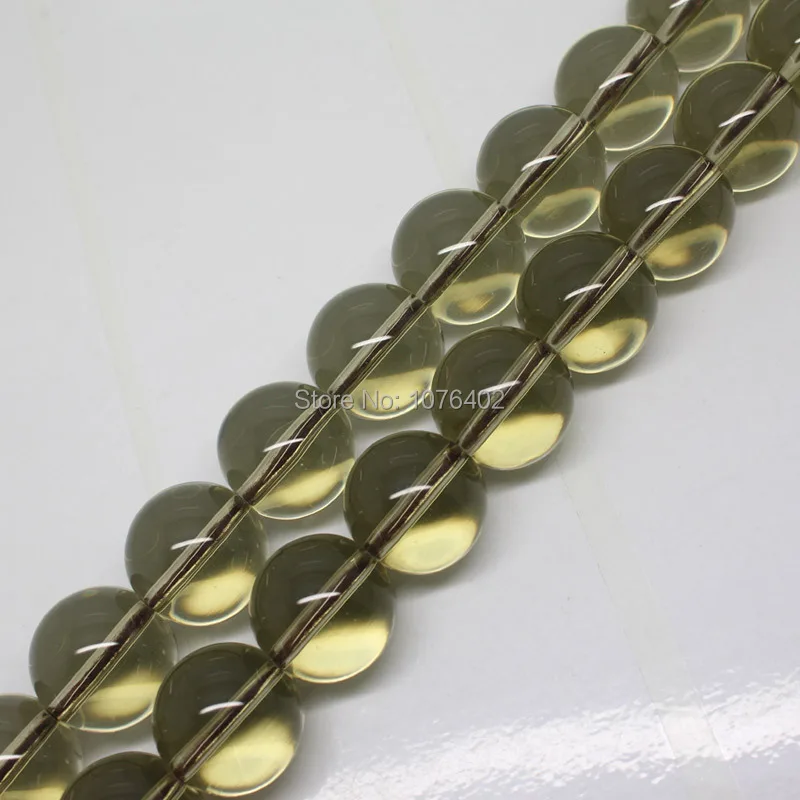 Мини. Заказ составляет $7! Оптовая продажа 23 шт. 18 мм Красивые дымчатые коричневые кварцевые круглые DIY бусины 15