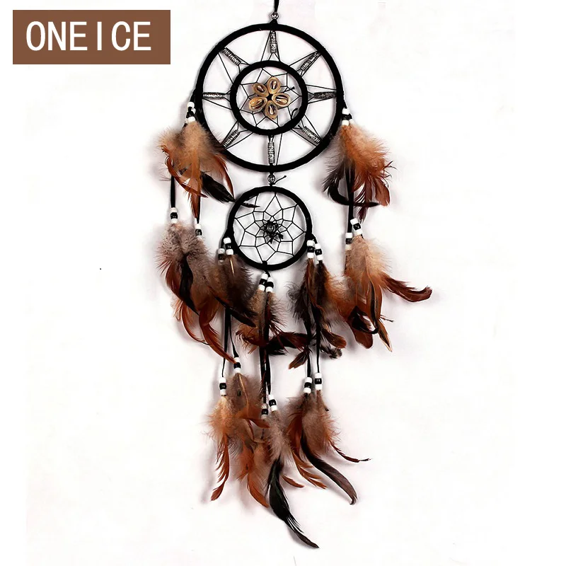 Новый ручной работы Ловец снов с перьями настенный Декор Украшение